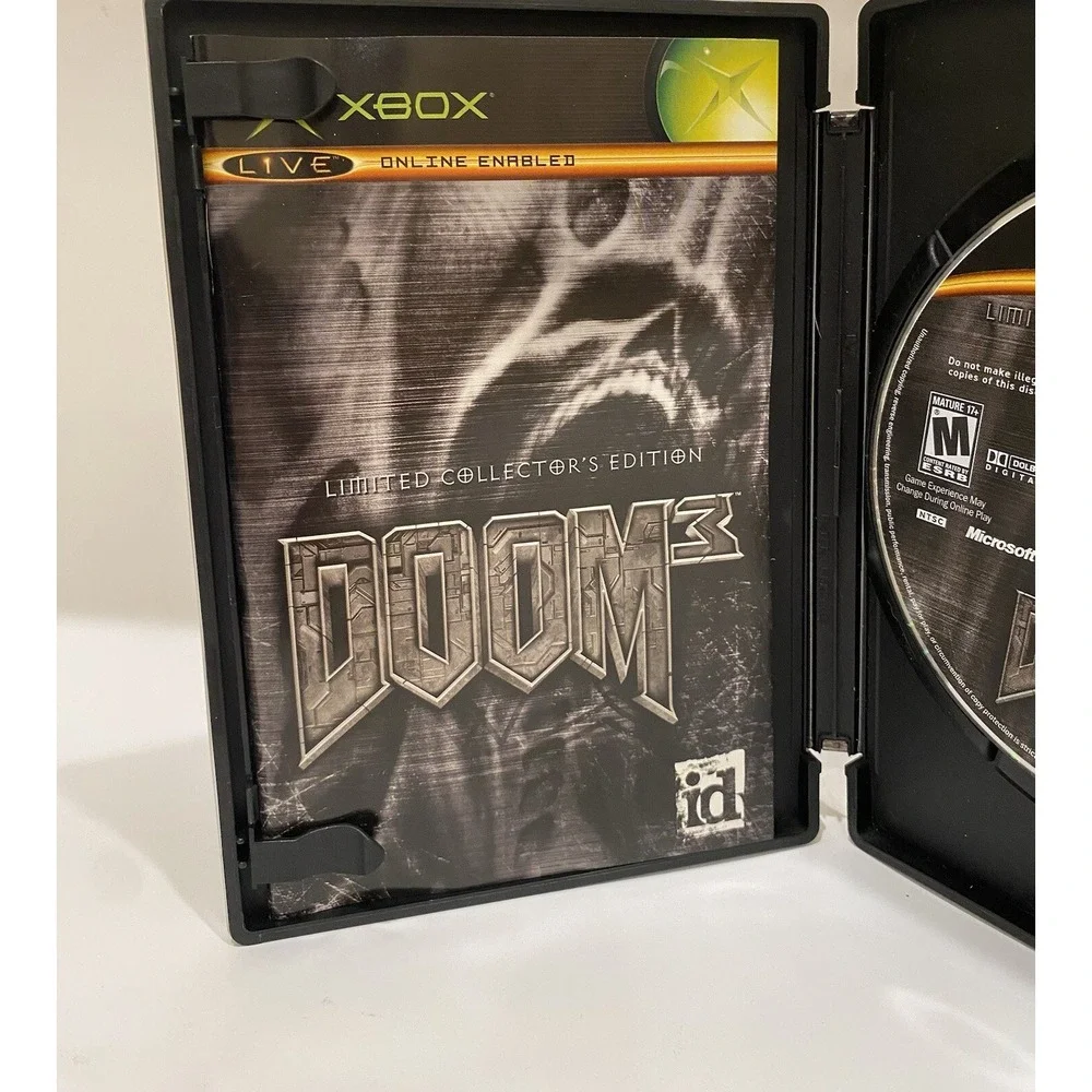 Doom 3: Limited Collector's Edition Steelbook Microsoft Xbox, 2005 Used Complete